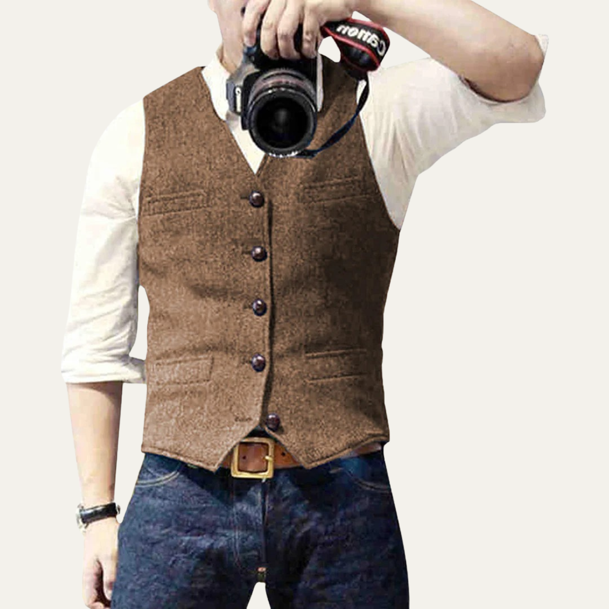 The St. Andrews Men's Elegant Button Up Vintage Gilet