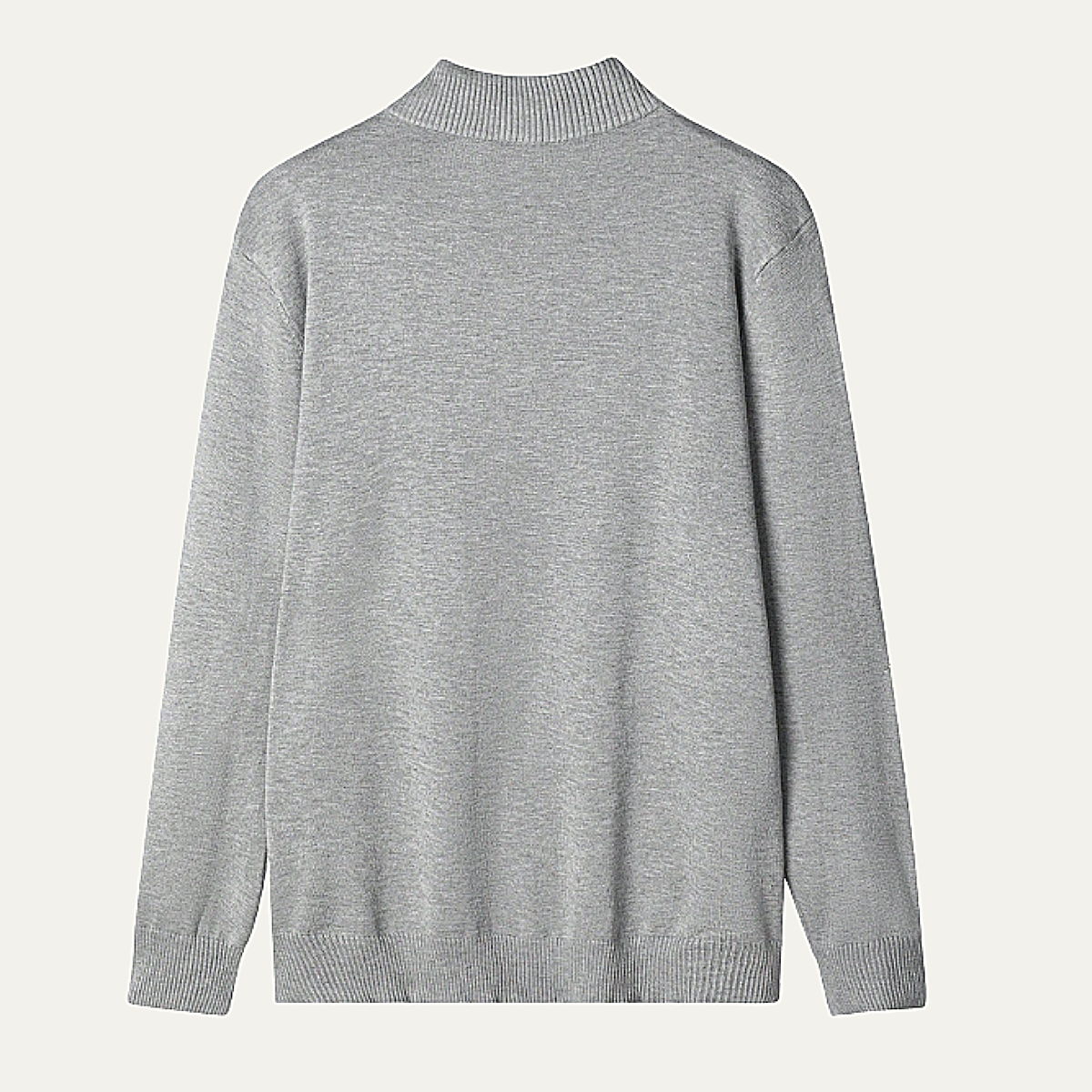 The Brookline Ridge Men's Mock Neck Half Zip Cashmere Sweater