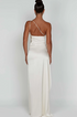 Women's Satin One Shoulder Maxi Dress