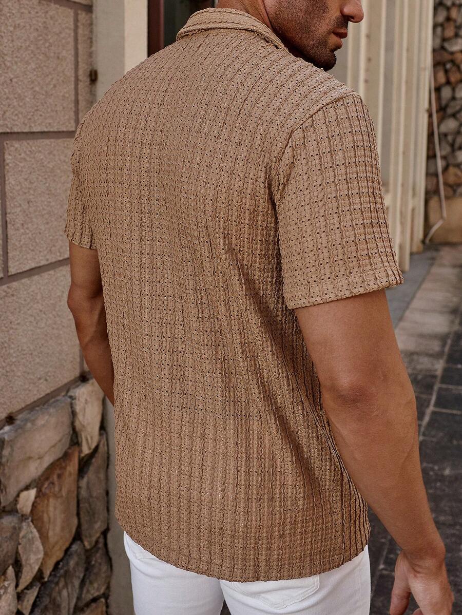 Casual Solid Short Sleeve Shirt