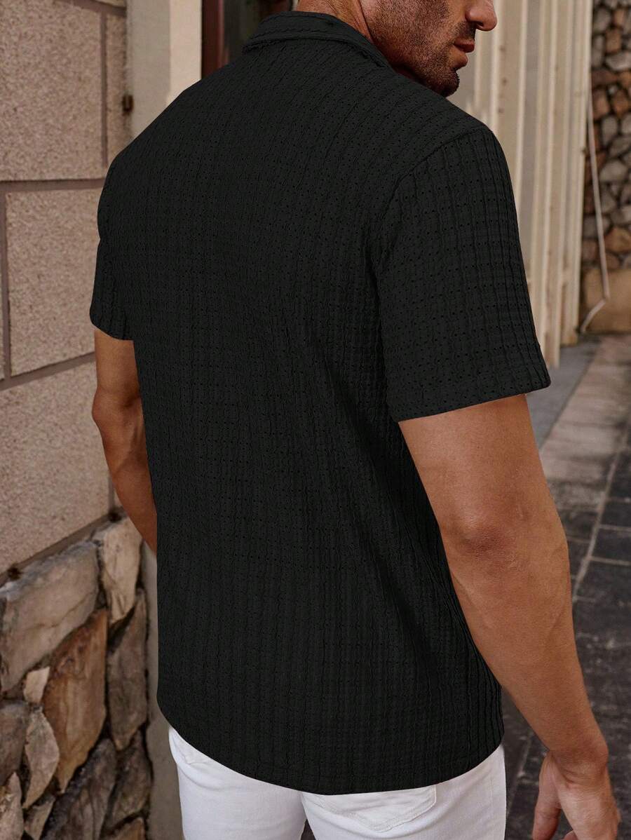 Casual Solid Short Sleeve Shirt
