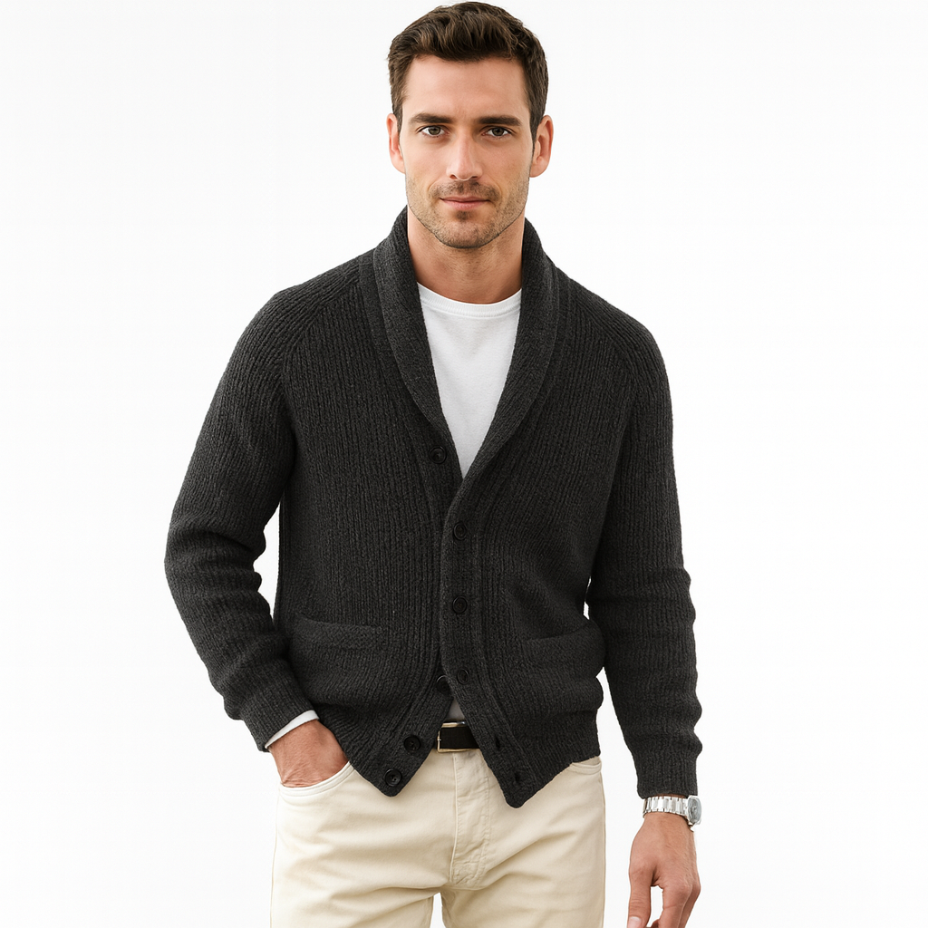 Men's Vintage V-neck cardigan