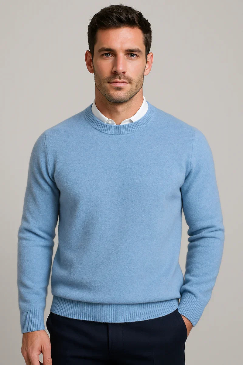 The Capri Men's Classic Crew Neck Knit Sweater