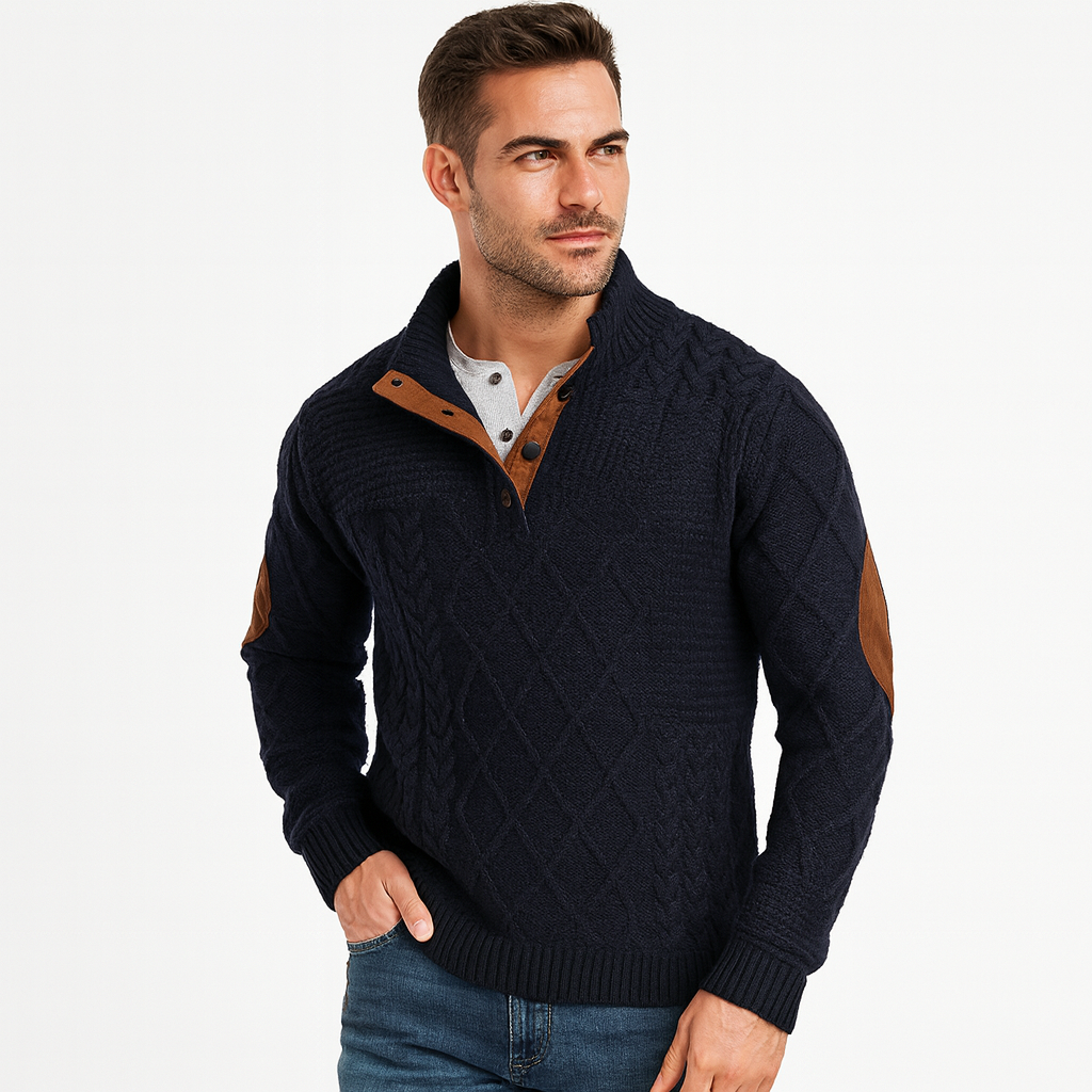 Casual retro cashmere sweater for men
