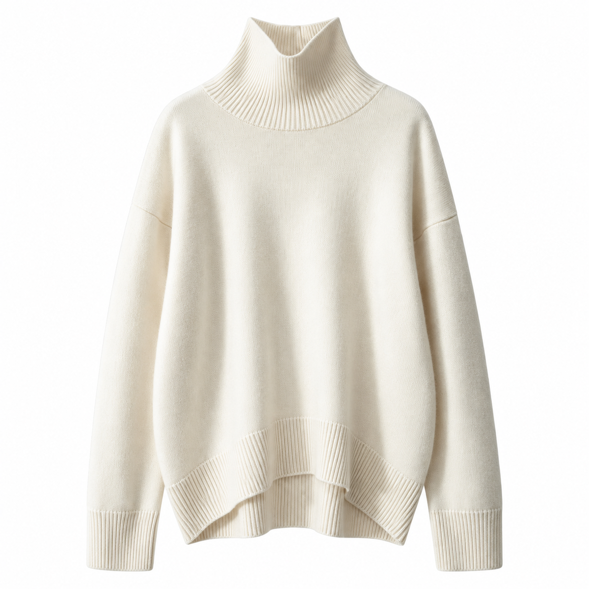 Women's High Neck Cashmere Blend Knit