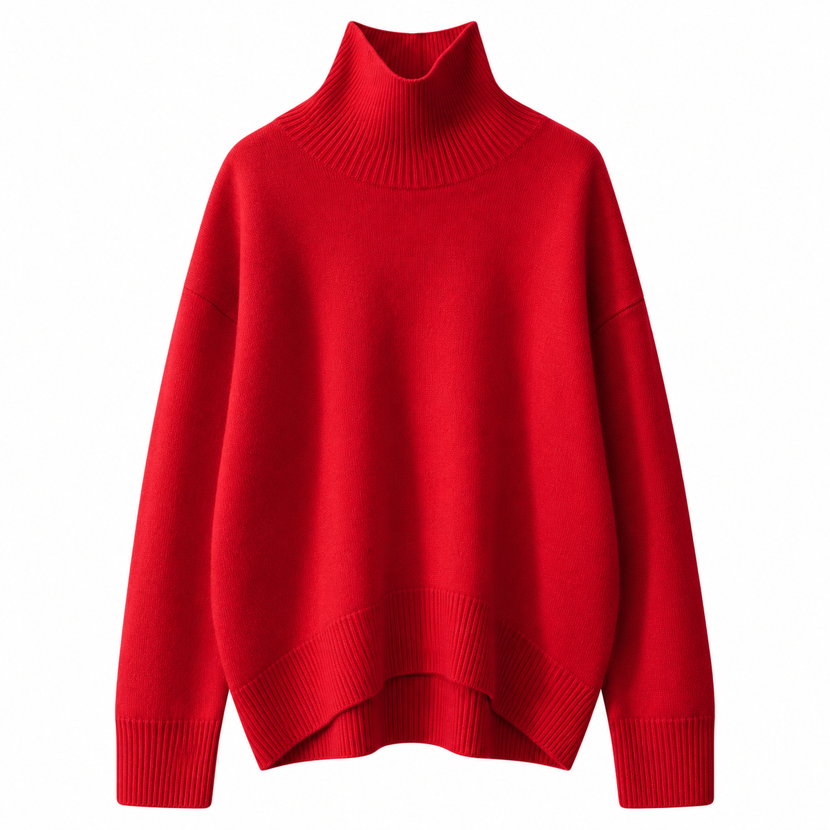 Women's High Neck Cashmere Blend Knit