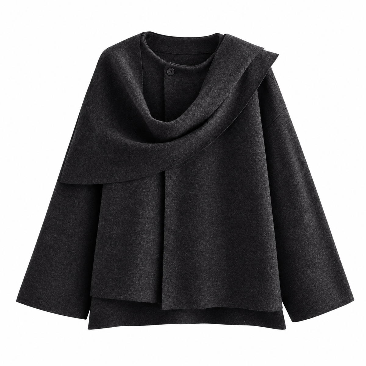 Women's Asymmetric Scarf Winter Parka