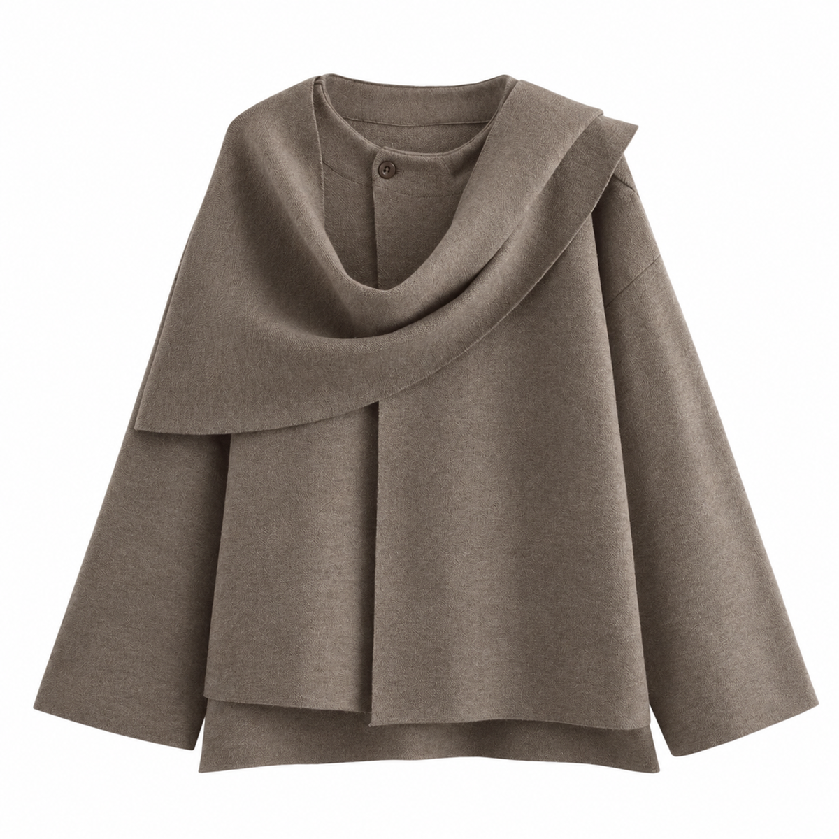 Women's Asymmetric Scarf Winter Parka