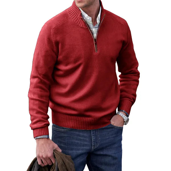 Men's Cashmere zip-up sweater