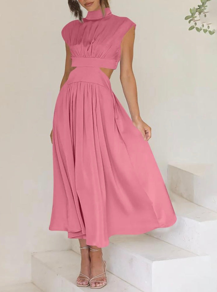 Women's Maxi Dress with Side Cut Outs