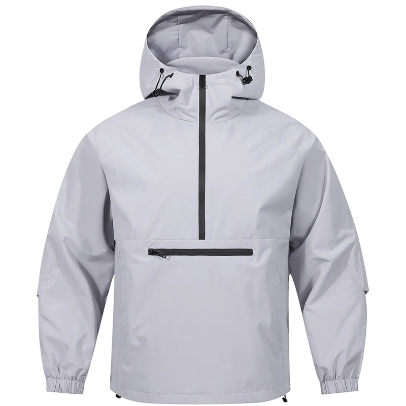 Men’s Half-Zip Hooded Jacket | Lightweight
