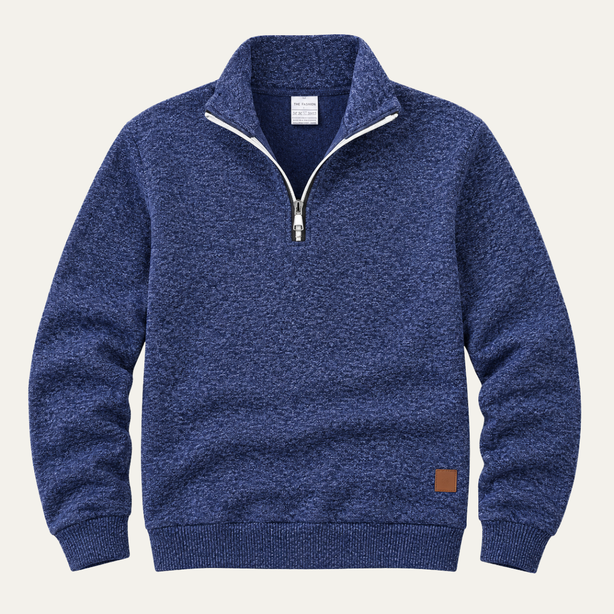 Men's Mock Collar Pullover Sweater