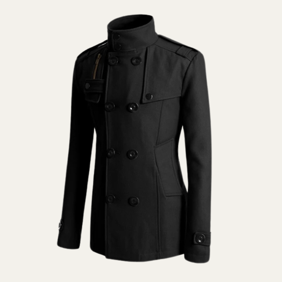 Men's Fitted Double Breasted Winter Coat