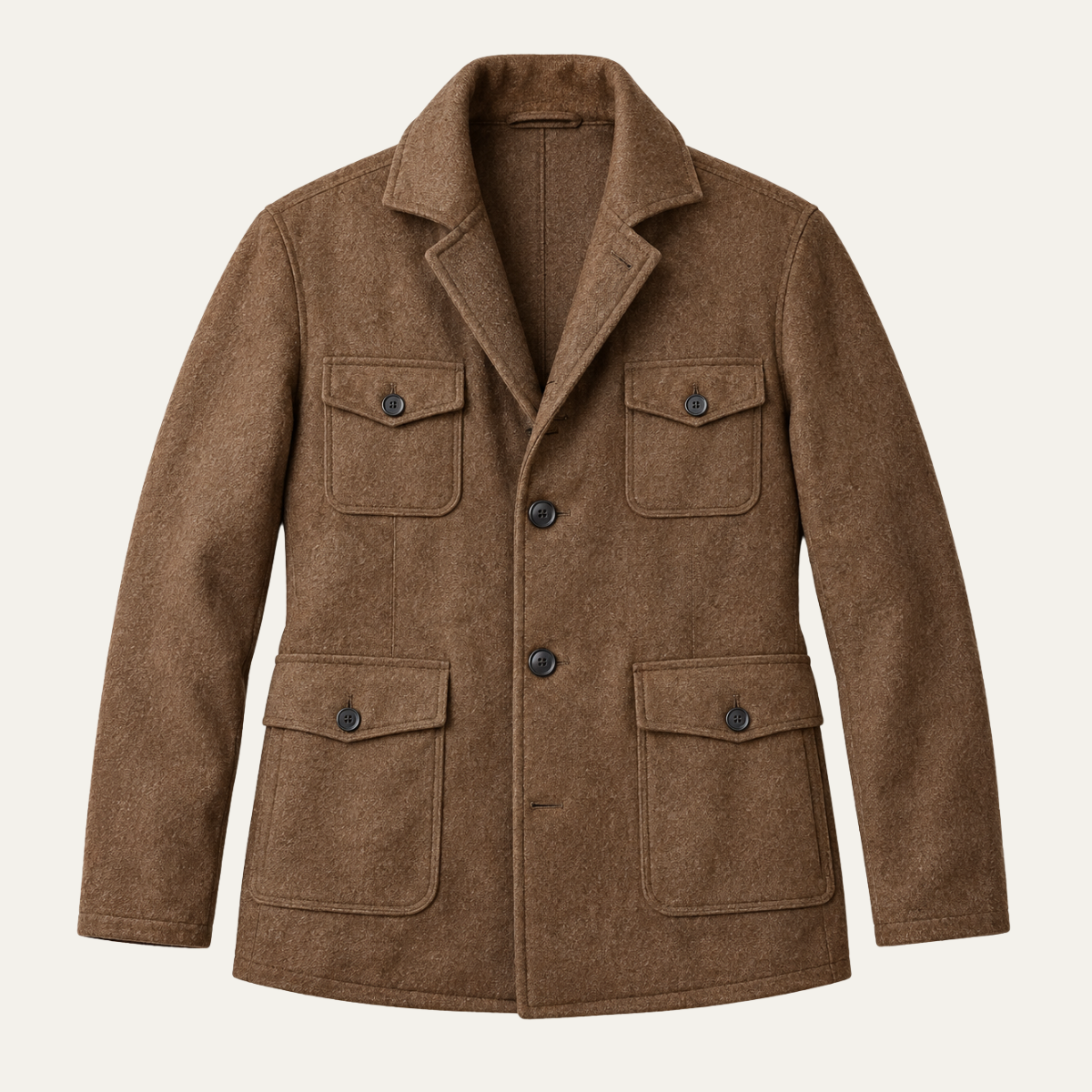 Men's Utility Field Coat – Wool Blend