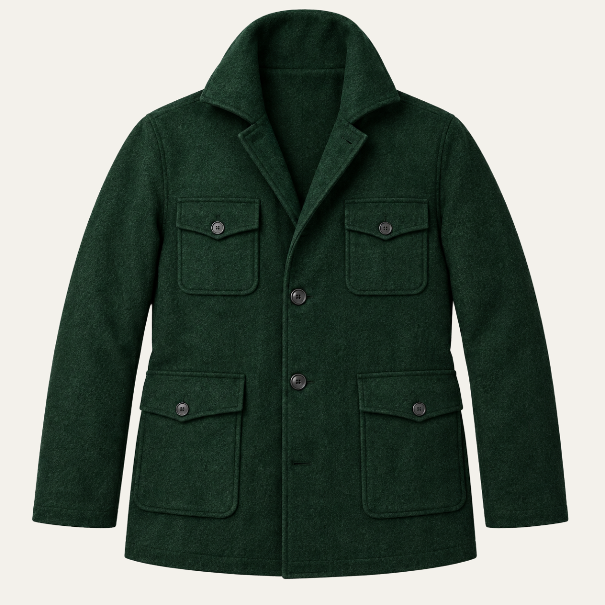 Men's Chore Jacket – Wool Blend Pockets