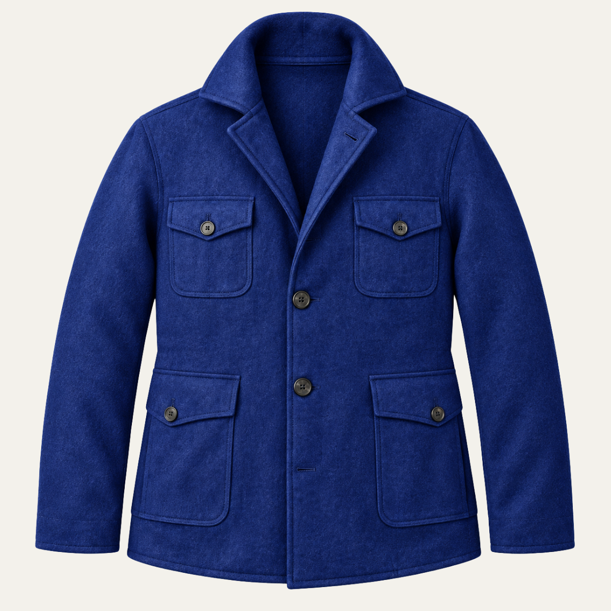 Men's Workwear Style Jacket – Wool Blend