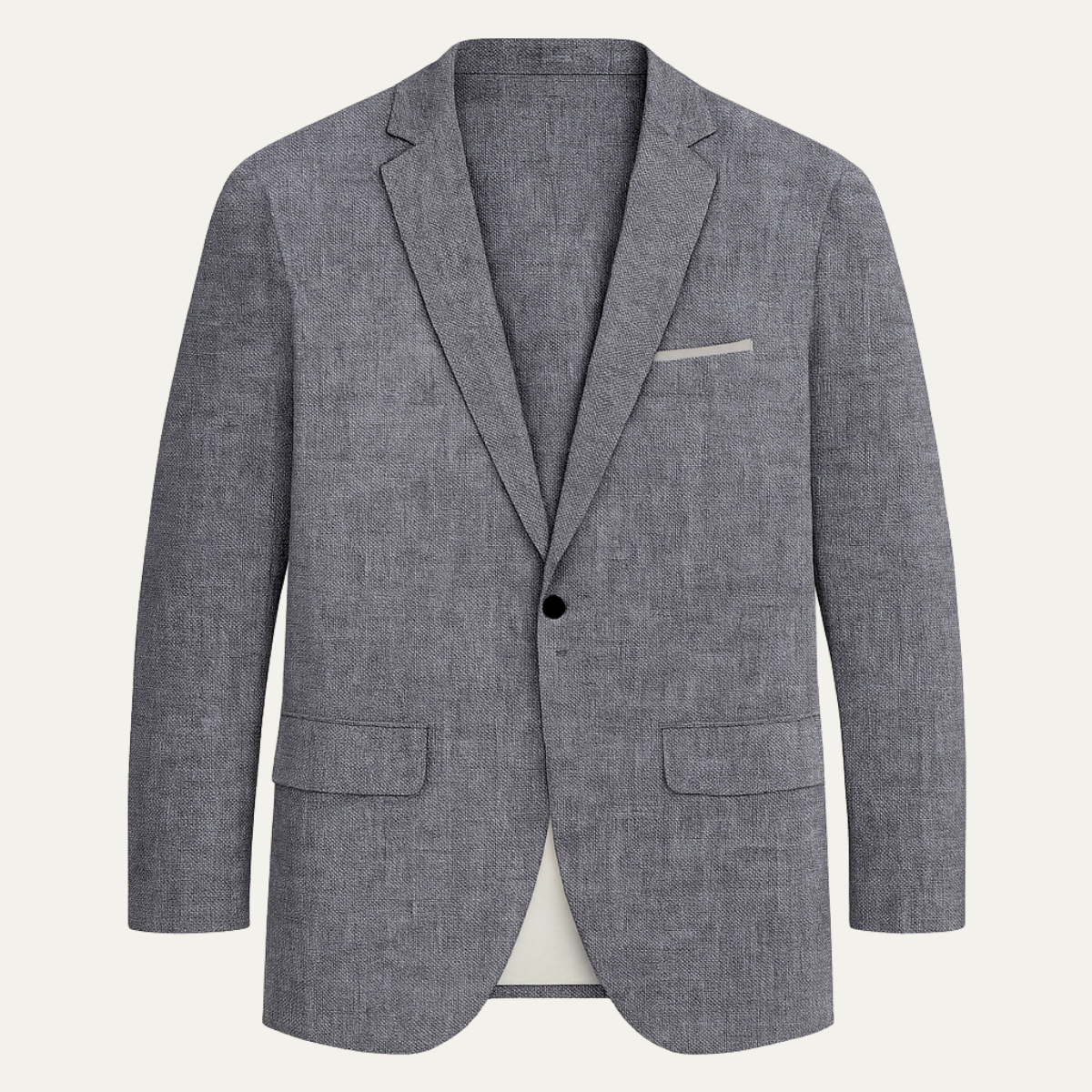 The Mandello Men’s Single Breasted Lightweight Slim Fit Linen Blazer