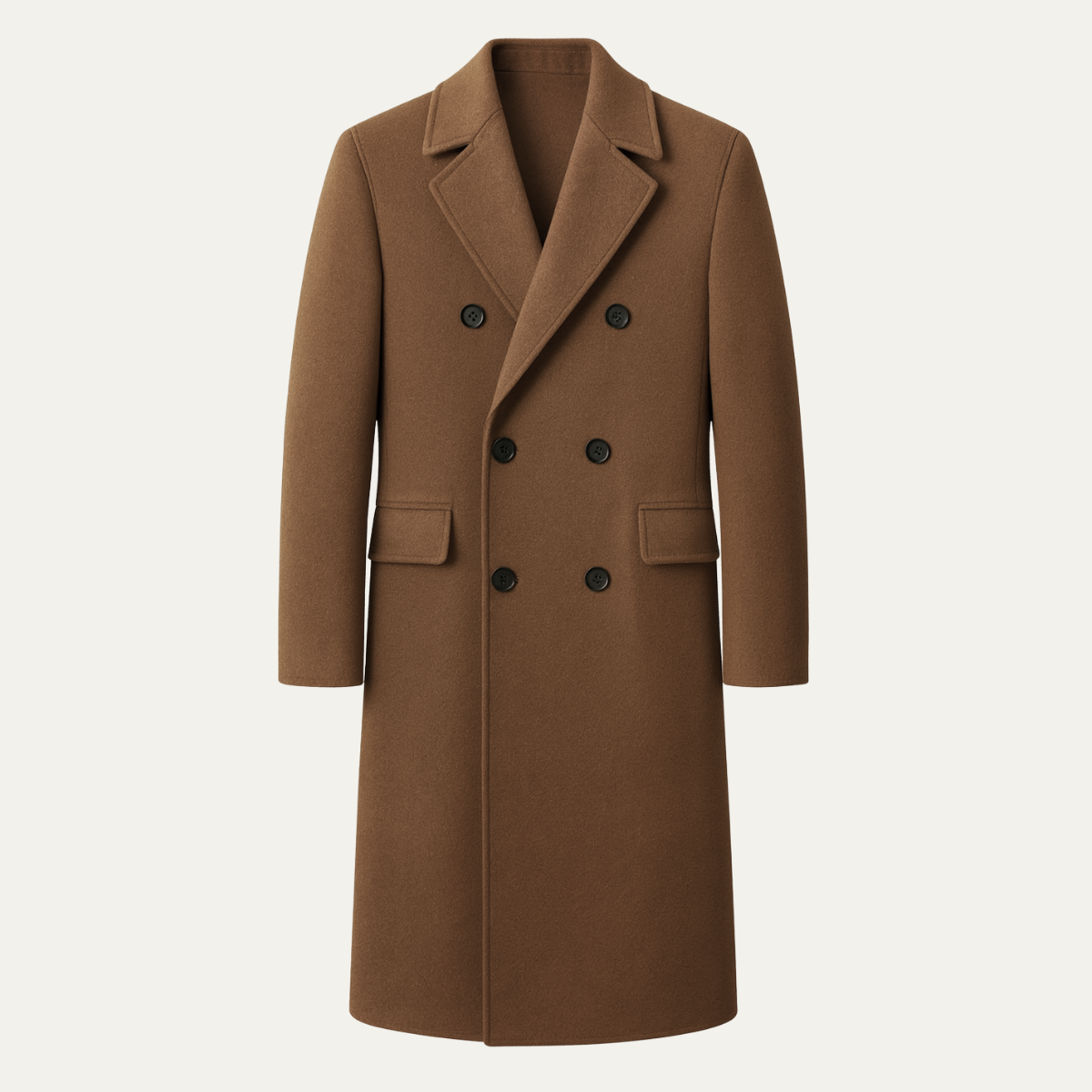Men’s Elegant Long Double Breasted Trench Coat