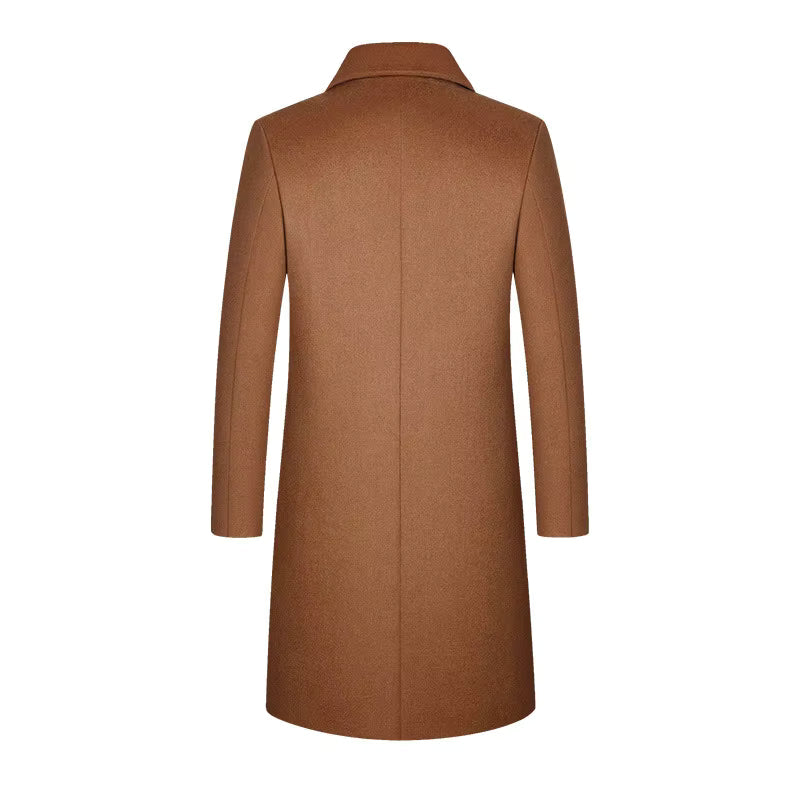 Men's Slim Fit Wool Topcoat