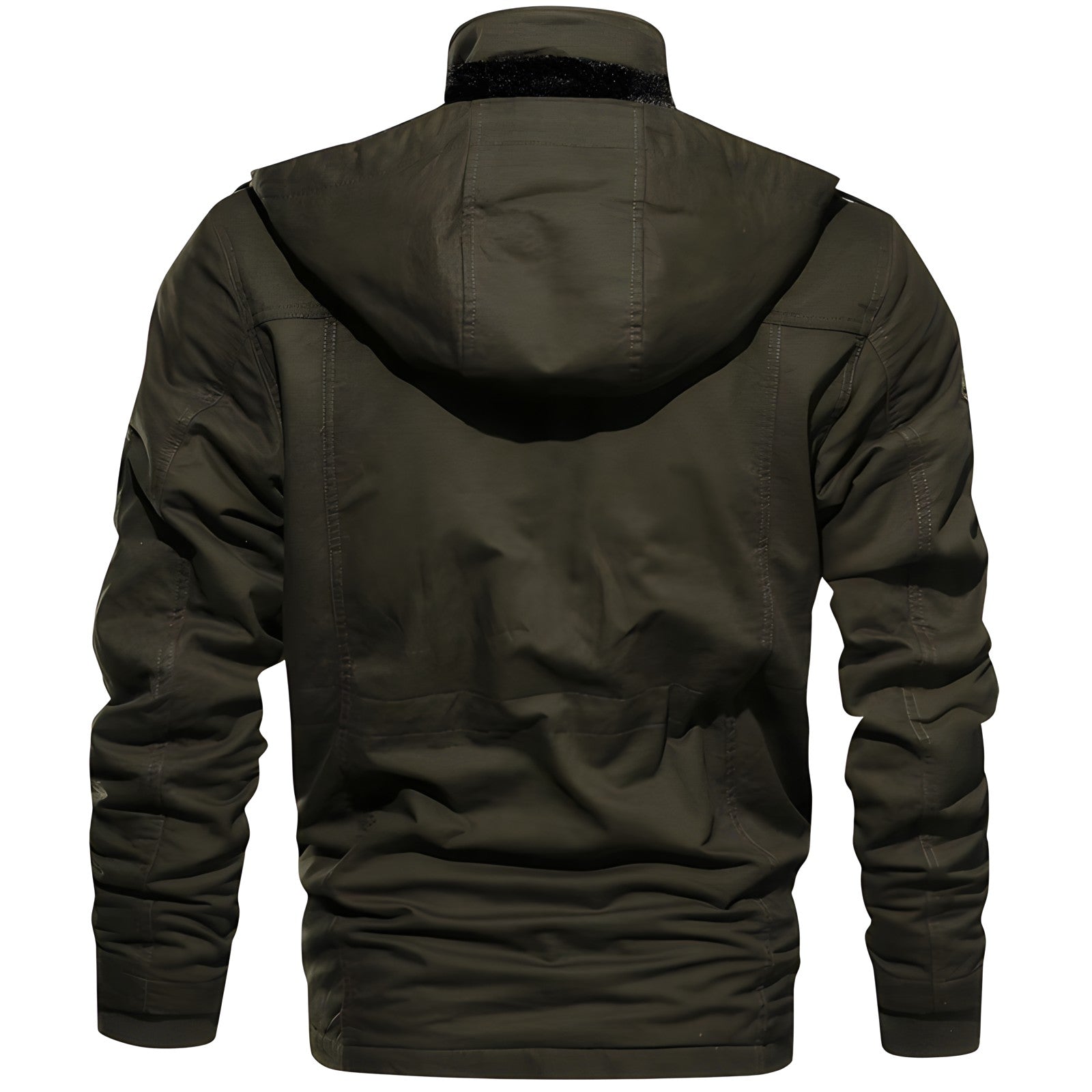 Men’s Multi-Pocket Zip-Up Military Jacket | Outerwear