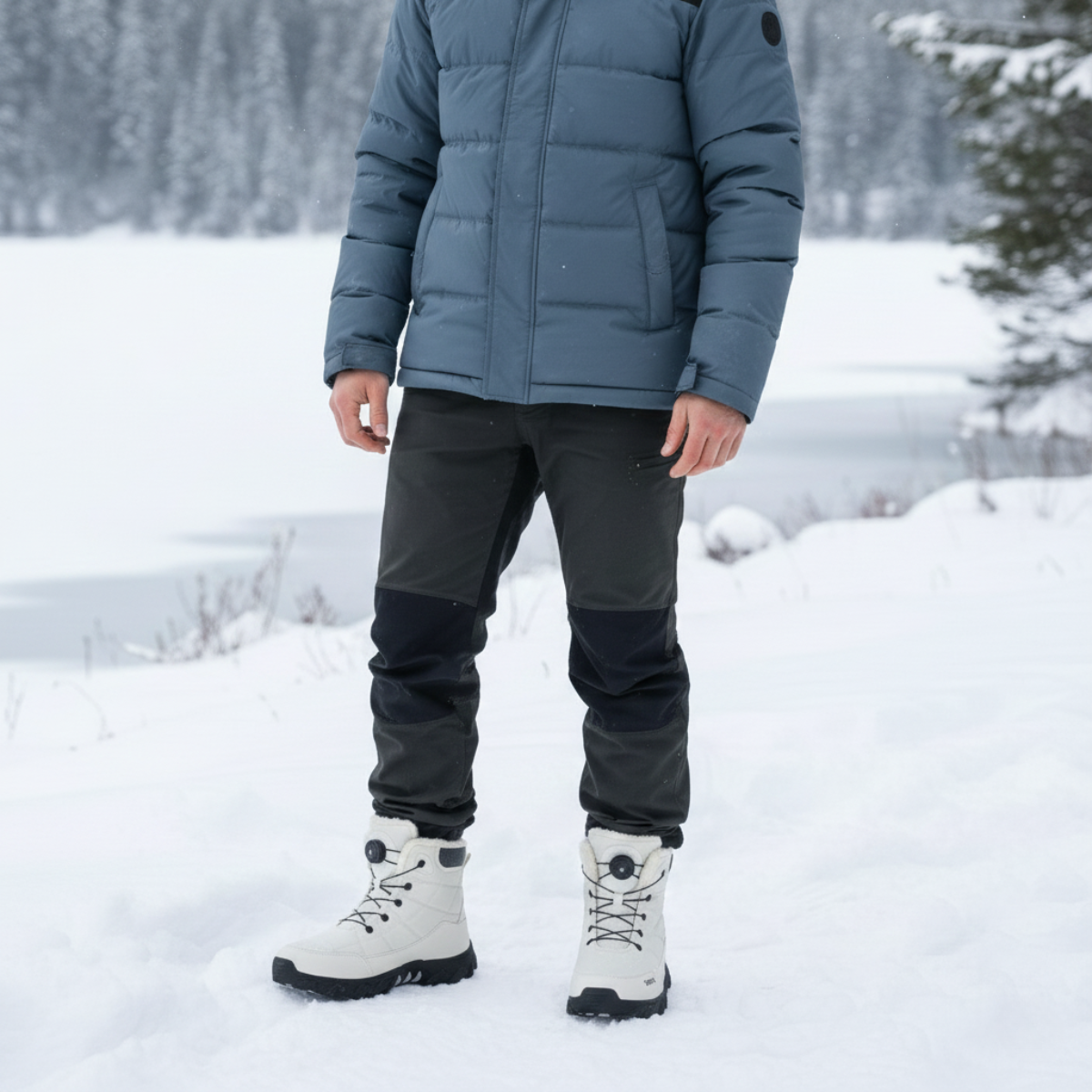 Men’s Stylish Plush Lined Snow Boots