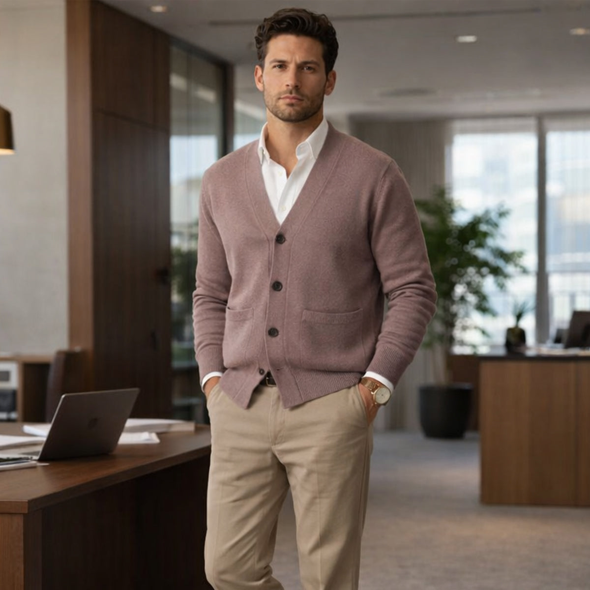 The Mayfair Cashmere Cardigan for Men