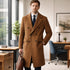 Men’s Elegant Long Double Breasted Trench Coat