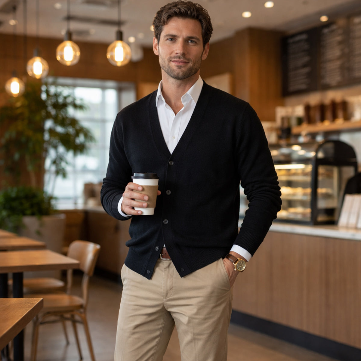 The Mayfair Cashmere Cardigan for Men