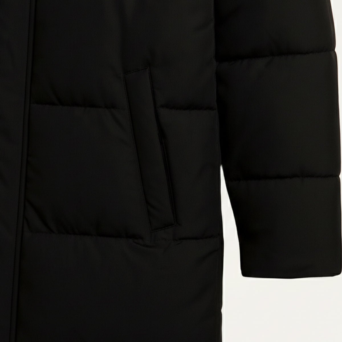 Men’s Long Puffer Winter Hooded Coat
