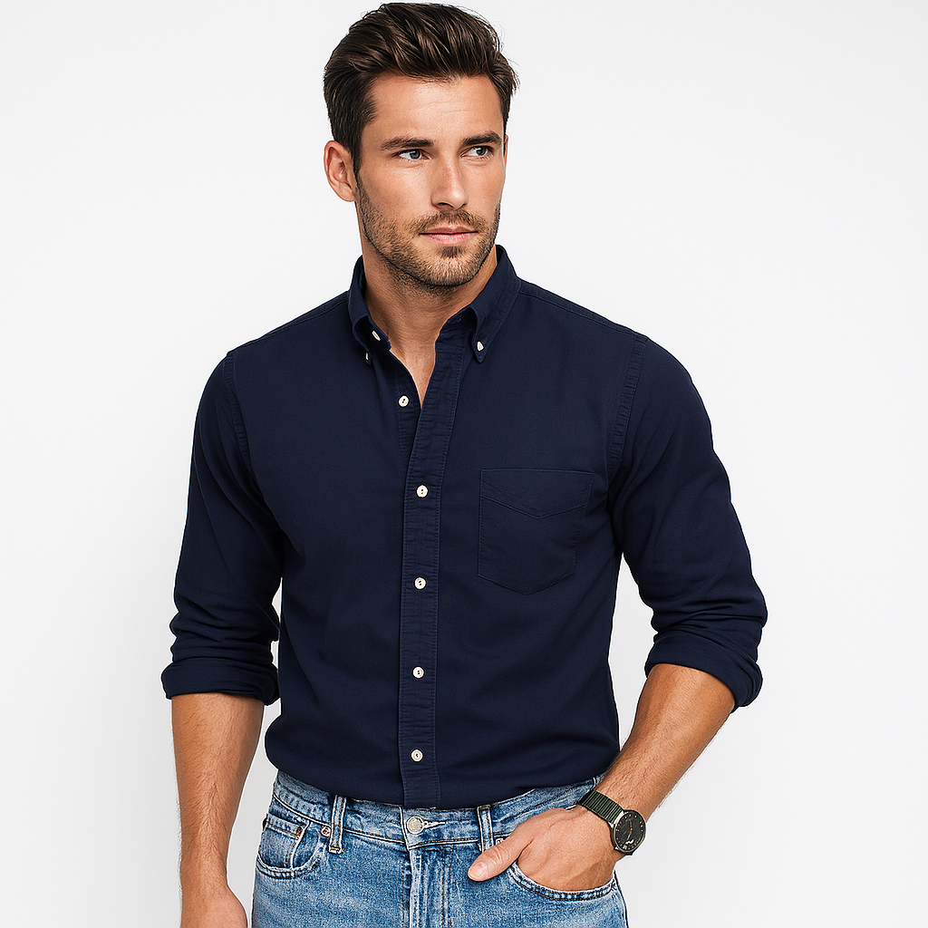 Men's Vintage Wash Long Sleeve Shirt