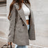 Women's Plaid Double Breasted Blazer