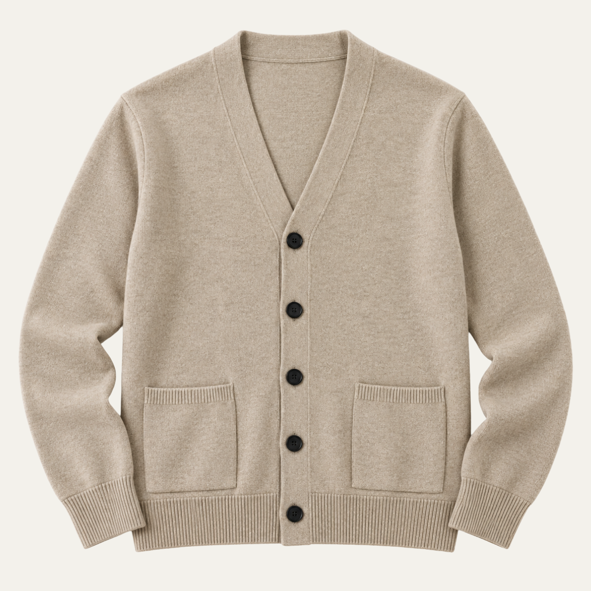 Men's Knit Cardigan Sweater – Full Placket