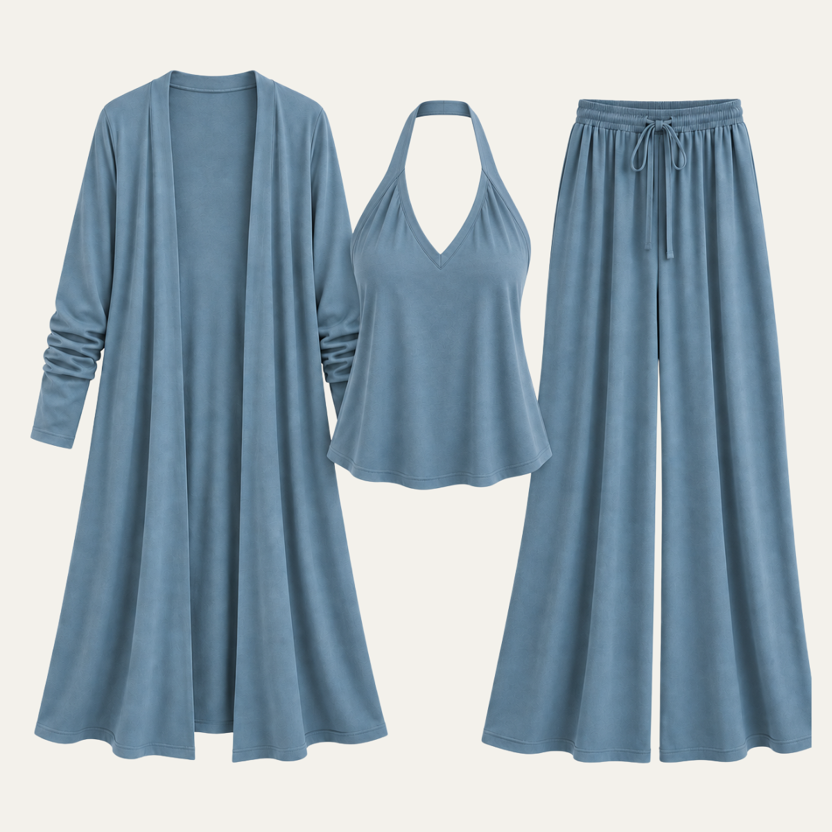 Women's Halter and Pants Three Piece