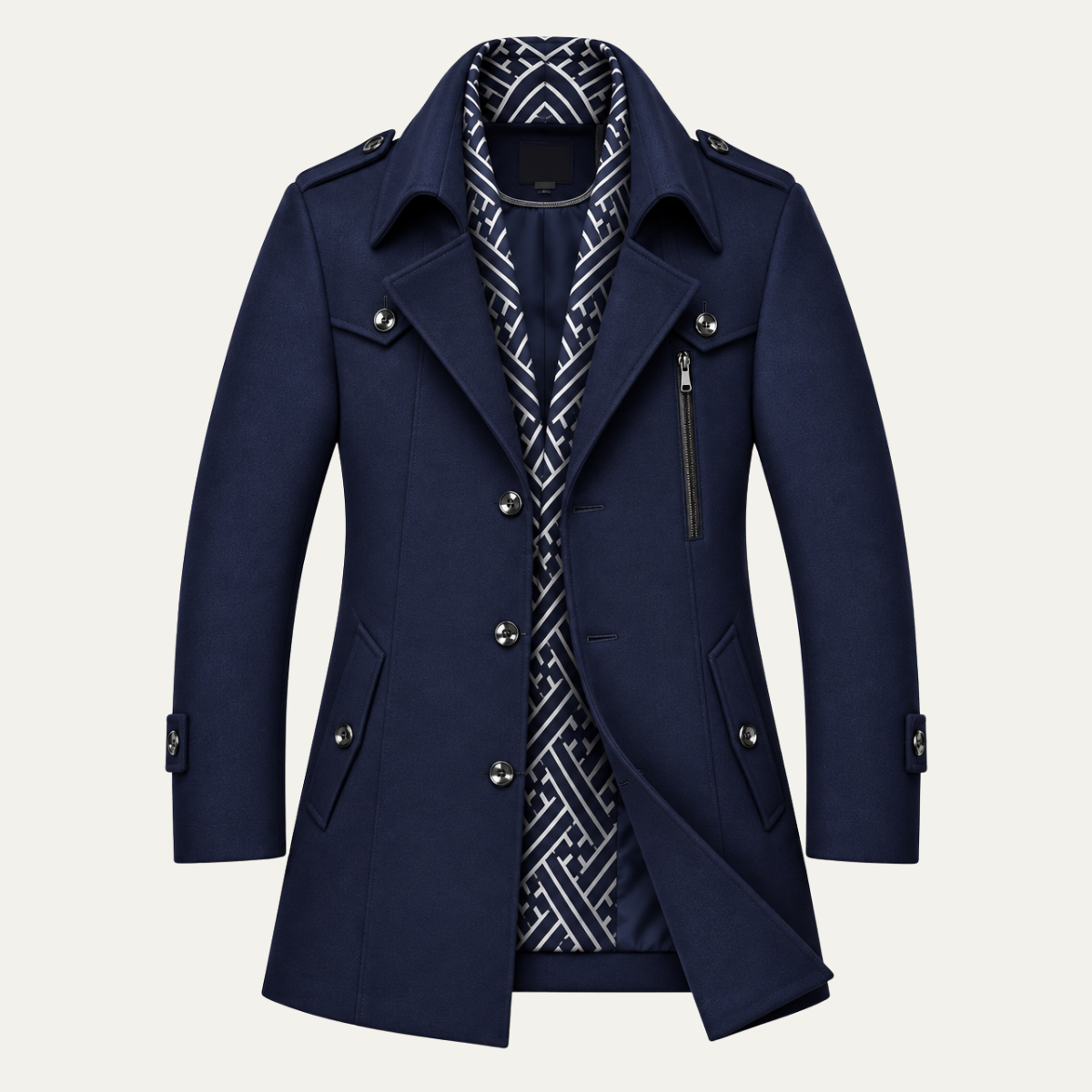 Men's Winter Dress Coat – Structured Slim