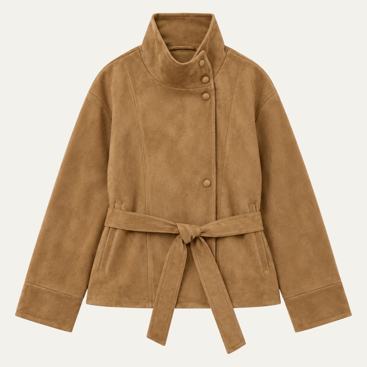 Women's High Neck Faux Fur Coat