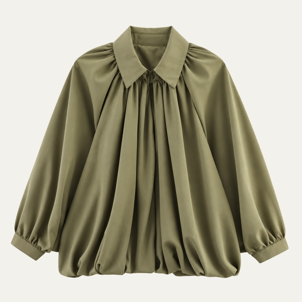 Women's Puff Sleeve Oversized Bomber