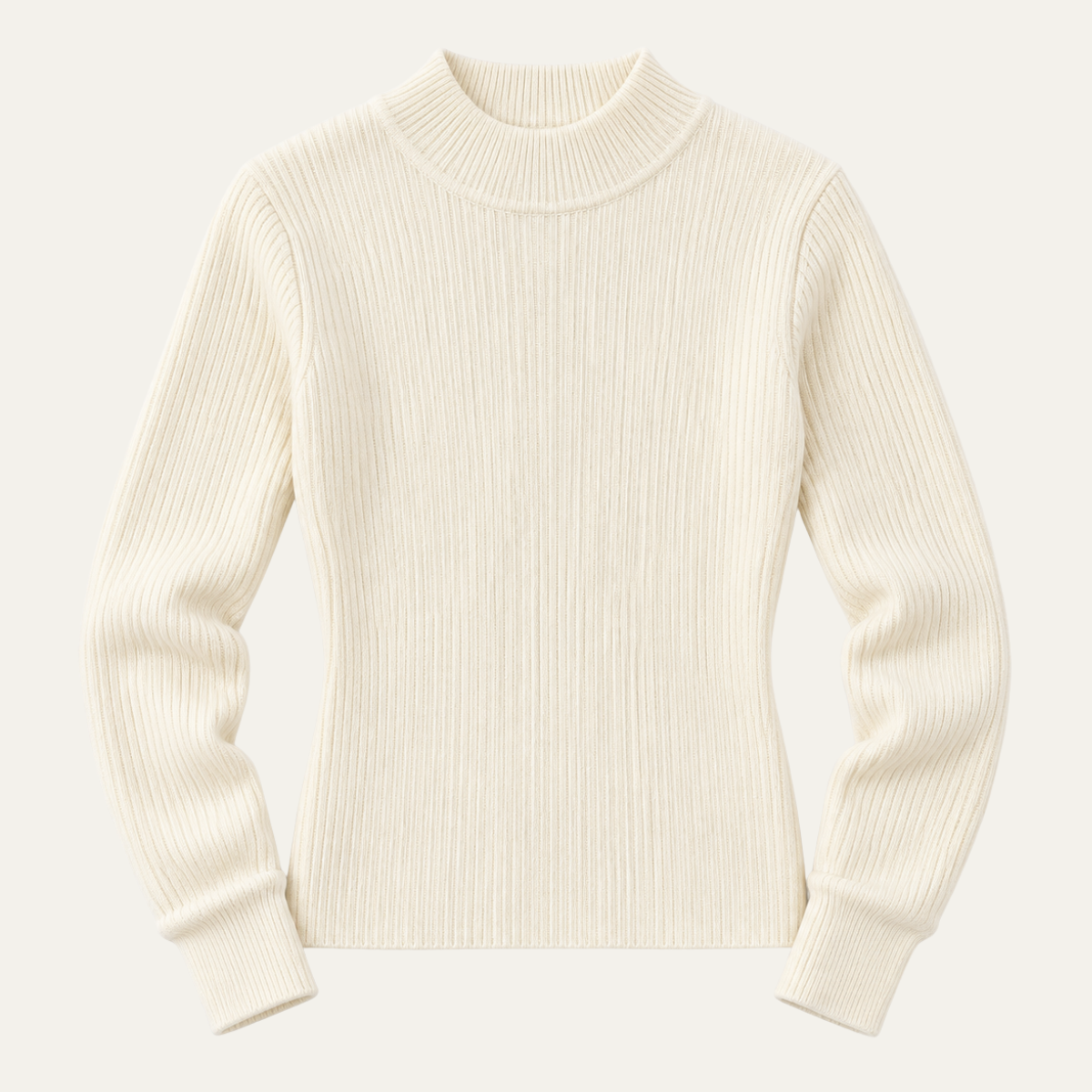 Women's Semi High Neck Wool Knit