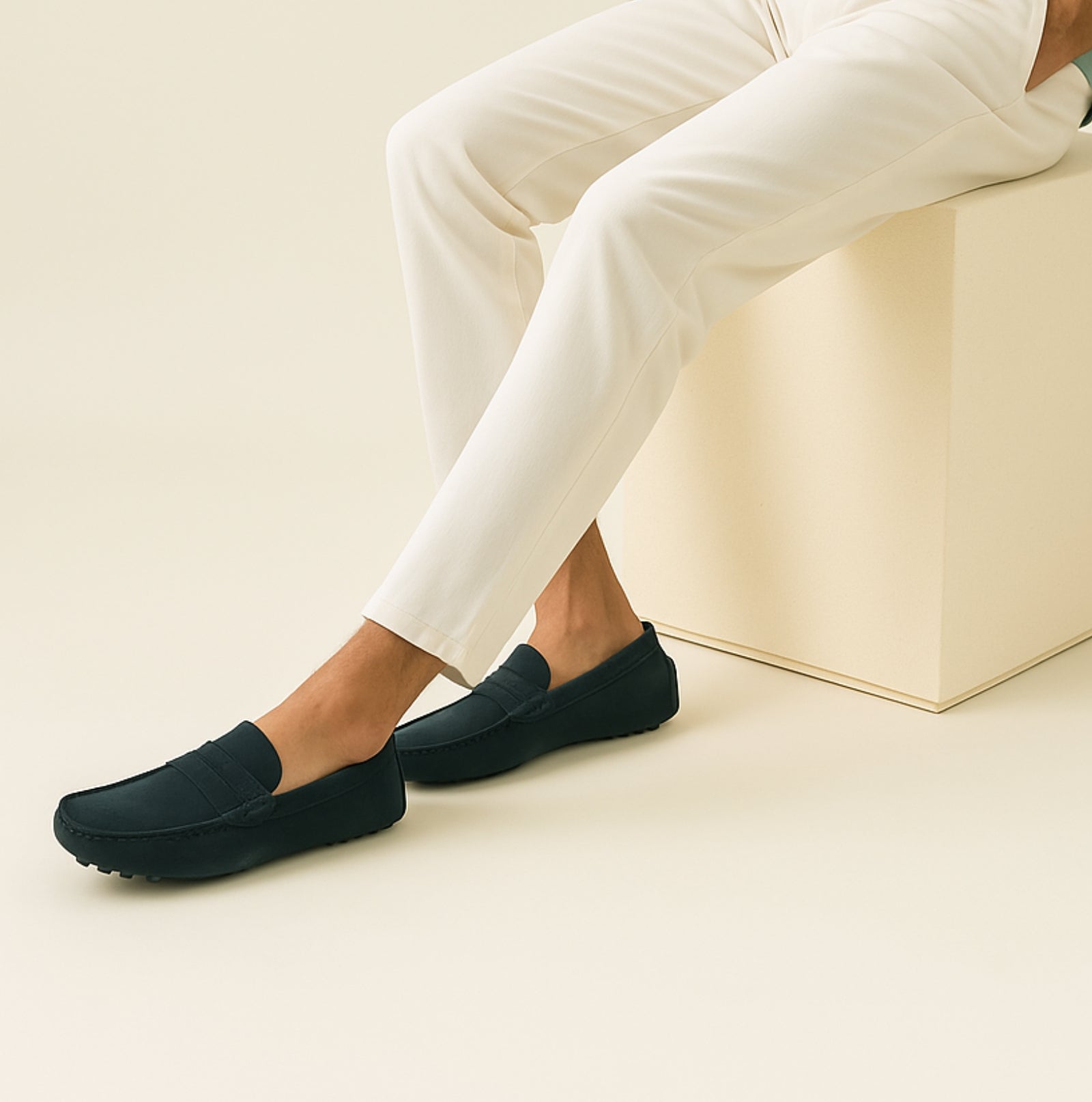 Men's Italian Style Suede Loafers
