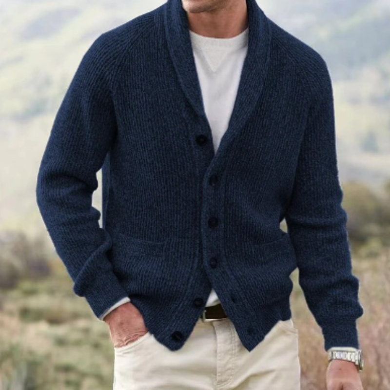 Men's Vintage V-neck cardigan