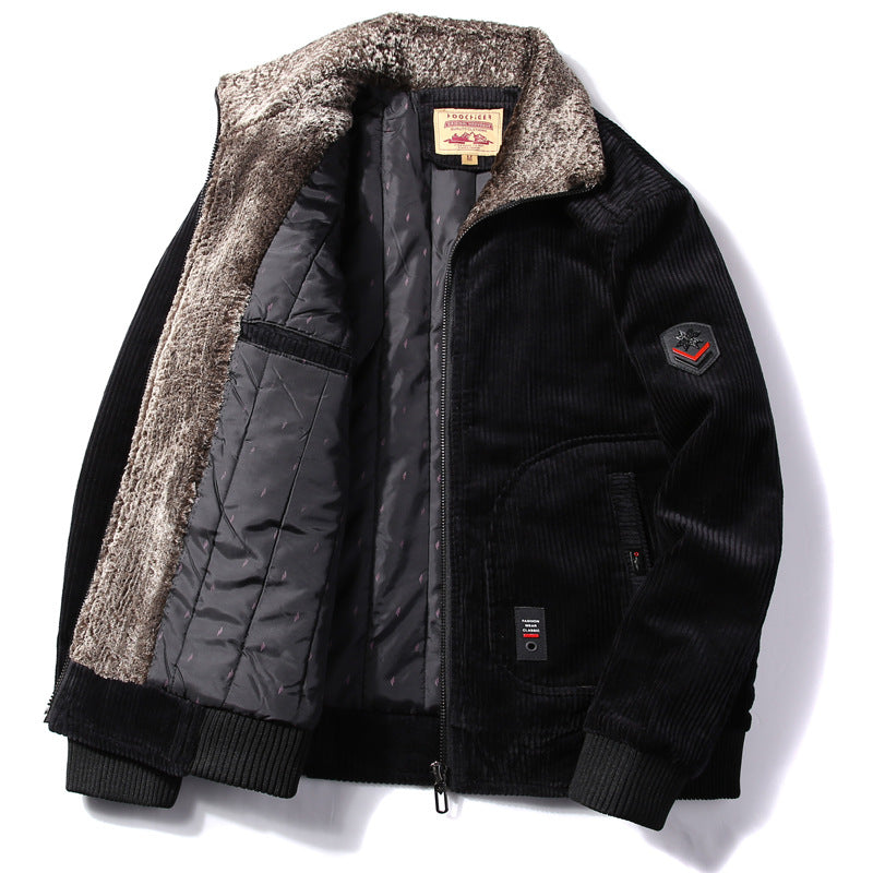 Men’s Casual Corduroy Style Bomber Jacket | Outerwear