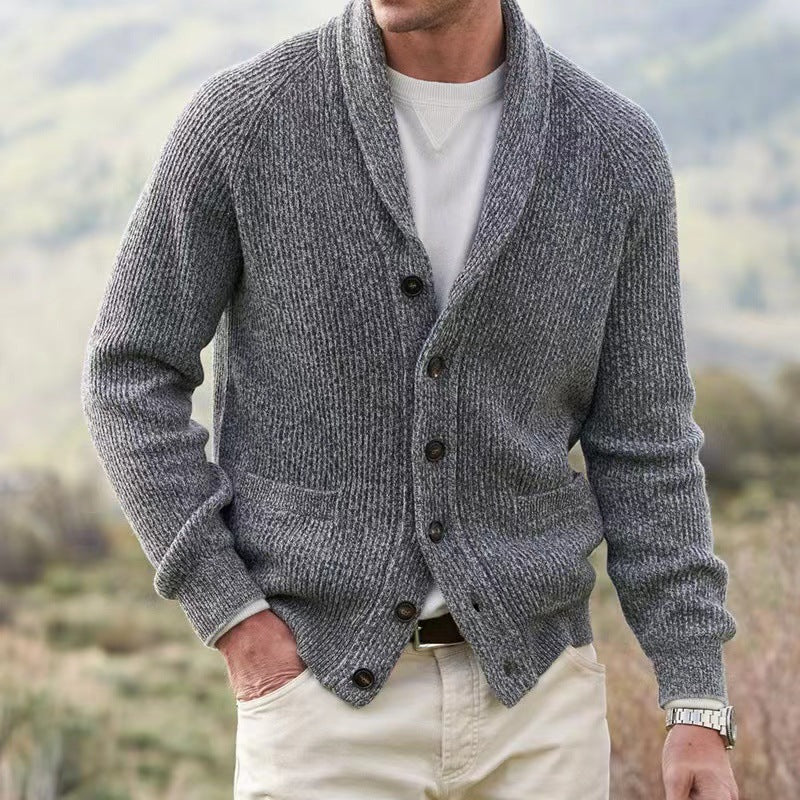 Men's Vintage V-neck cardigan