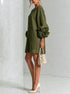 Women's Lantern Sleeve Linen Mini