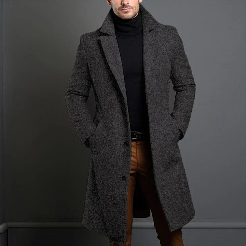 Men’s Formal Long Coat | Refined Outerwear
