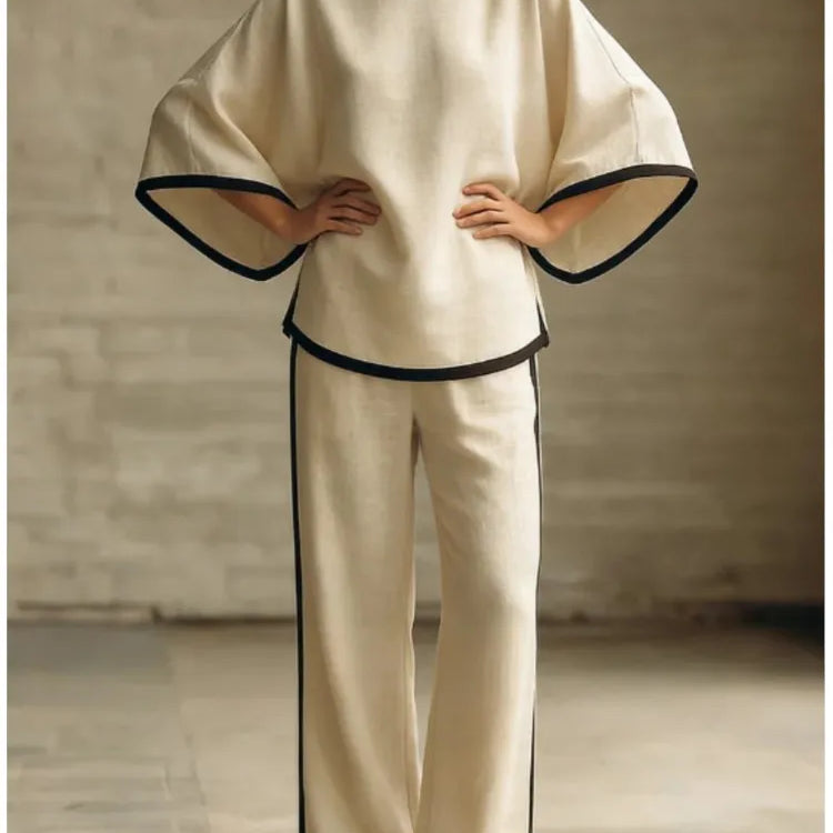 Women's Batwing Linen Two Piece