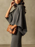 Women's Batwing Knit Skirt Set