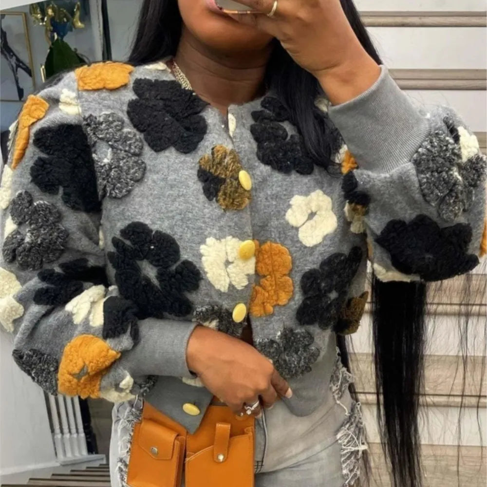 Women's Extra Short Jacquard Jacket