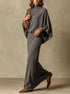 Women's Batwing Knit Skirt Set