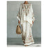 Women's Printed Wide Leg Two Piece