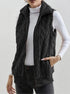 Women's Lapel Collar Plush Vest