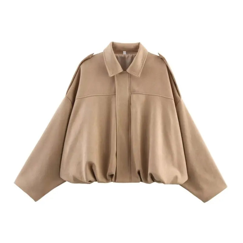 Women's Batwing Suede Coat